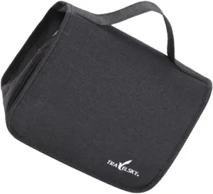 Hemoton Travel Essential Waterproof Toiletry Bag Makeup Bag Hanging Hook for Overnight Gym and
