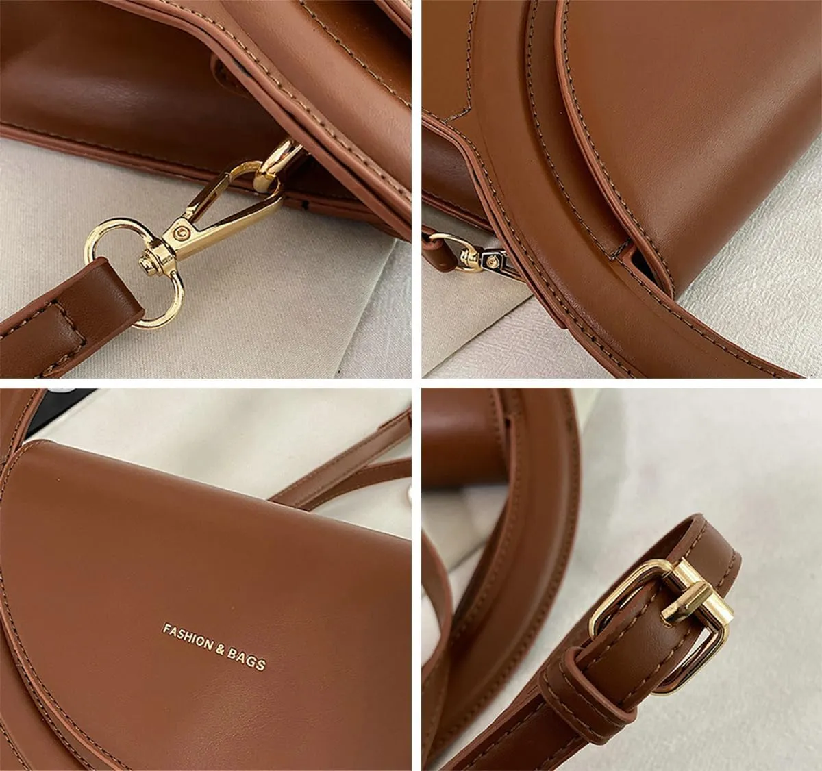 Hobo Bag for Women PU Leather Crossbody Shoulder Bag Fashion Handbag Purse Totes Satchels with Multi Function