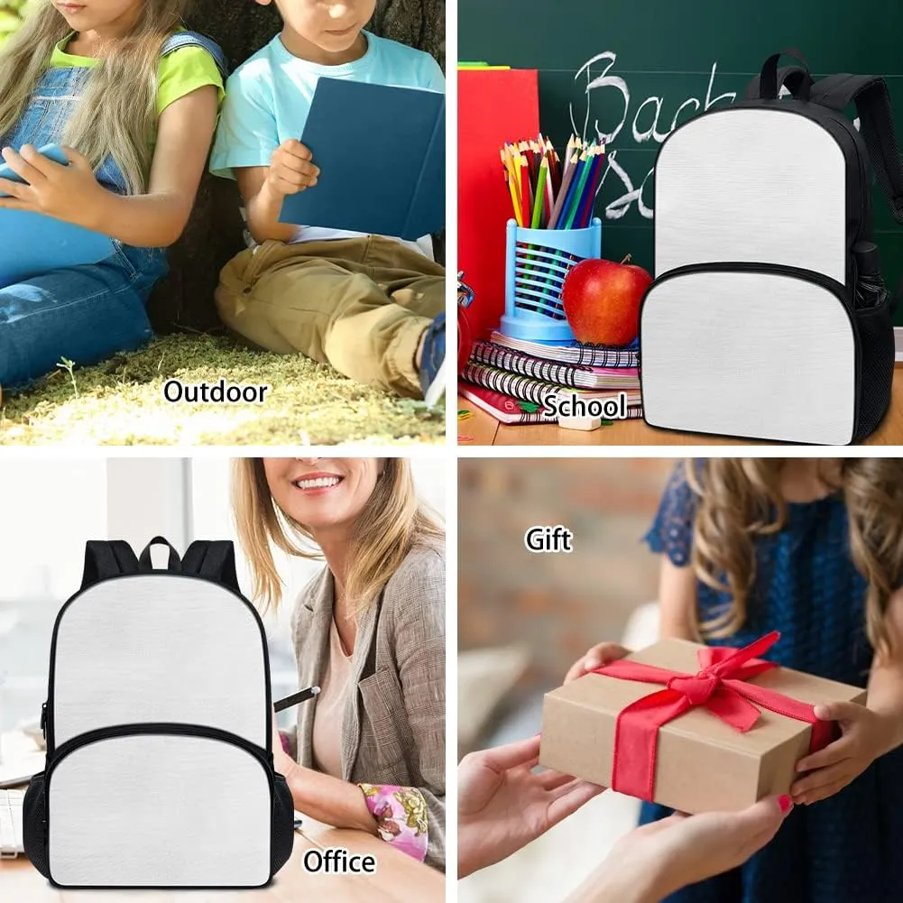 Horeset Broken Dachshund School Bags Set for Girls Kids 4-Piece Backpack Pencil Holder & Picnic Lunch Bag & Water Bottle Sling Bag, Novelty Front Pocket Satchel Laptop Bags
