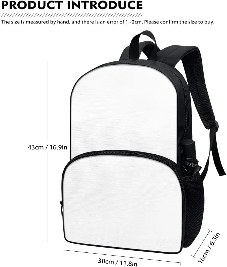 Horeset Broken Dachshund School Bags Set for Girls Kids 4-Piece Backpack Pencil Holder & Picnic Lunch Bag & Water Bottle Sling Bag, Novelty Front Pocket Satchel Laptop Bags