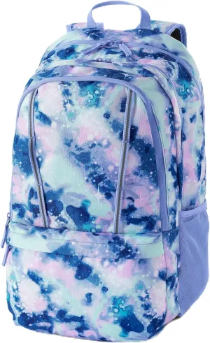 Lands' End Kids' ClassMate XL Backpack Warm Lavender Galaxy X-Large