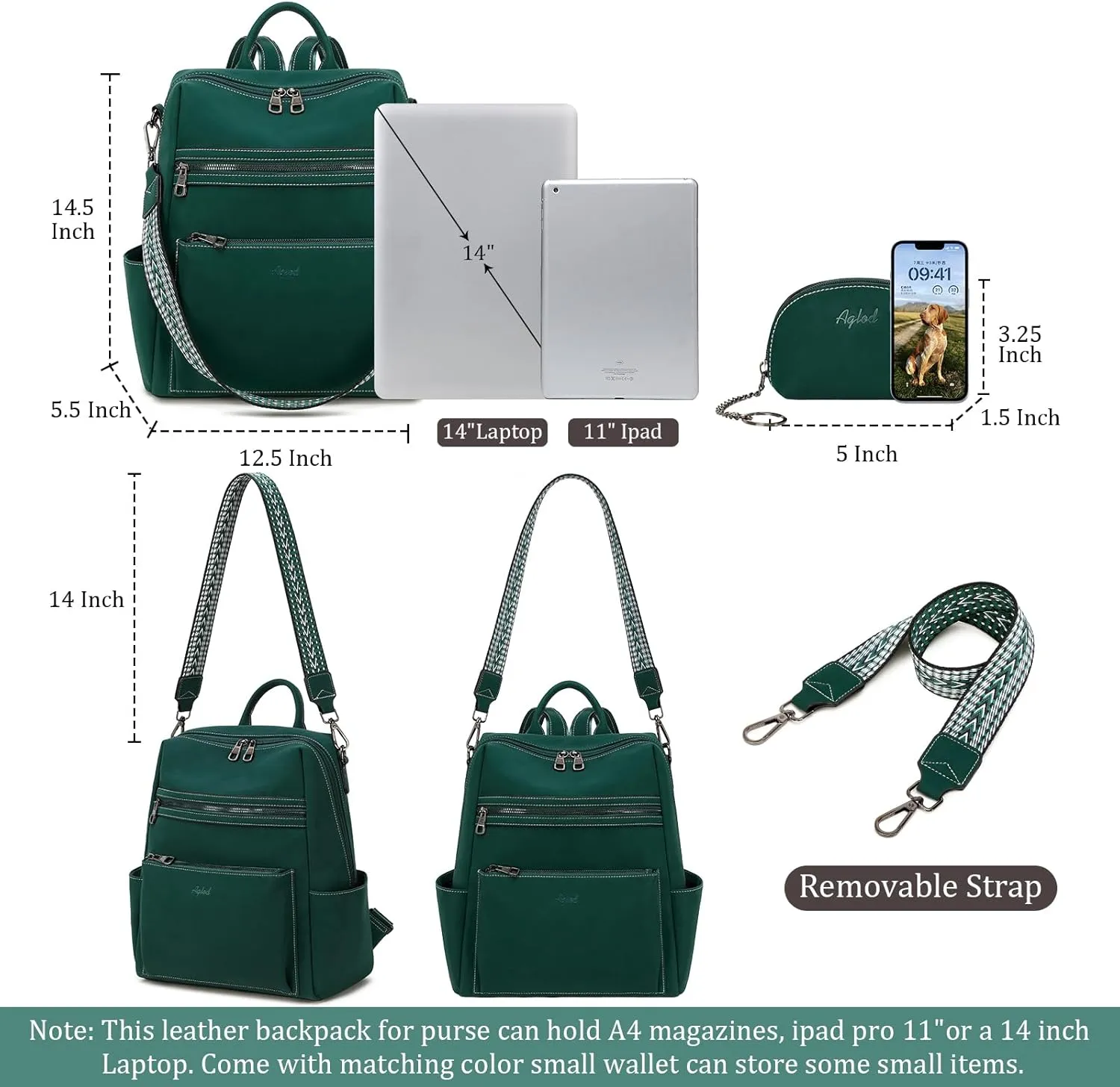 Leather Backpack Purse for Women Designer Ladies Shoulder Bag Fashion Faux Work Travel Handbags