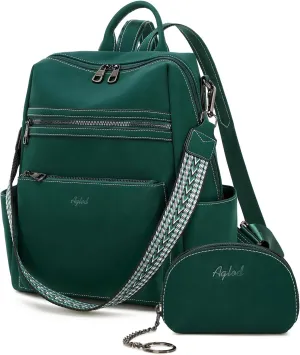 Leather Backpack Purse for Women Designer Ladies Shoulder Bag Fashion Faux Work Travel Handbags