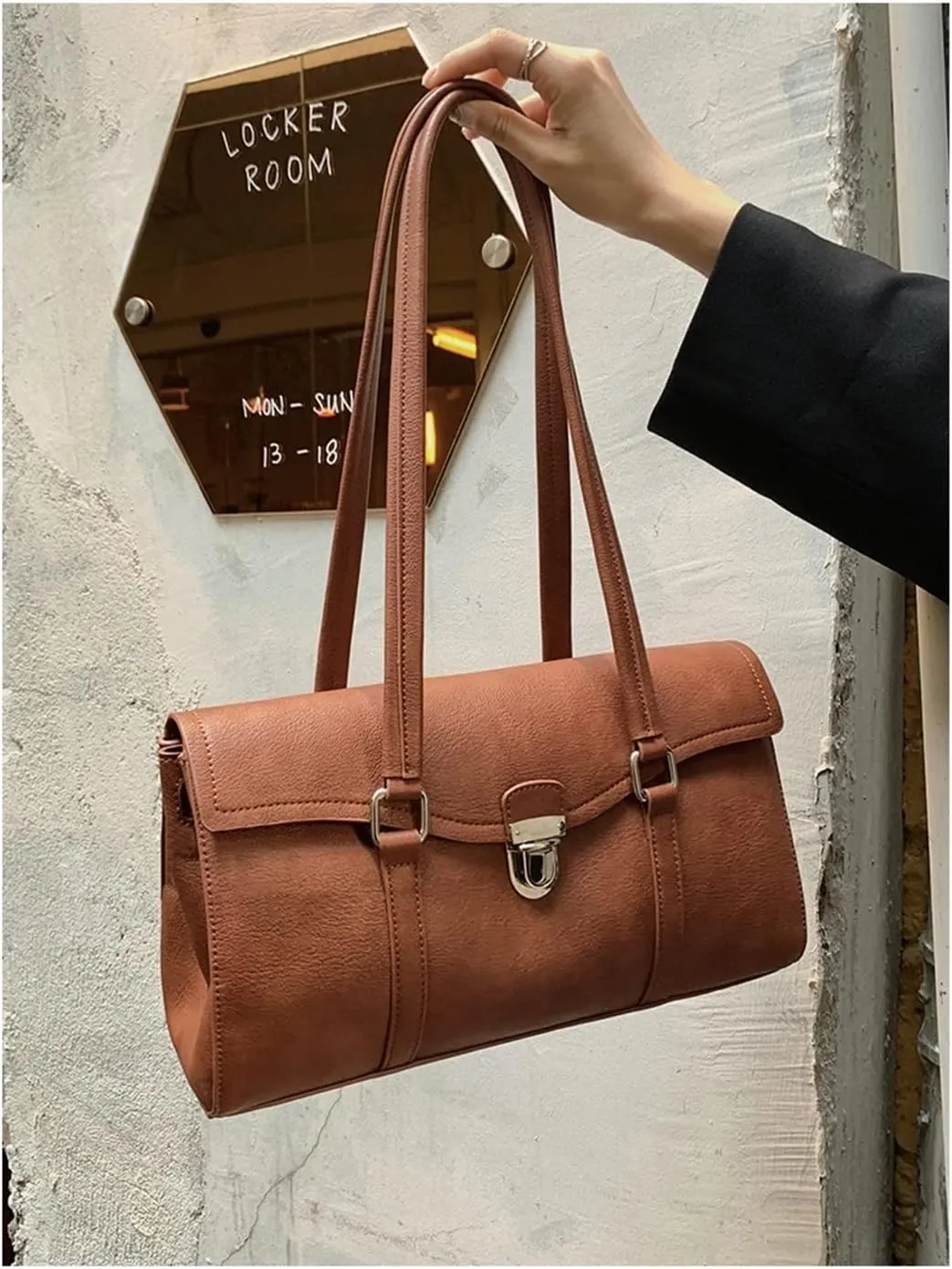Leather Women Shoulder Bags Crossbody Bag For Women Handbags Female Luxury Ladies Handbag Totes Bag Women(Brown)