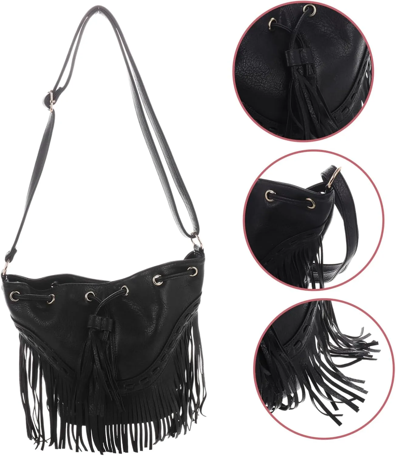 LIFKOME Draw Bucket Bag Crossbody Bag Outdoor Bag Shoulder Bag Women Bag Crossbody Purses for Women Women's