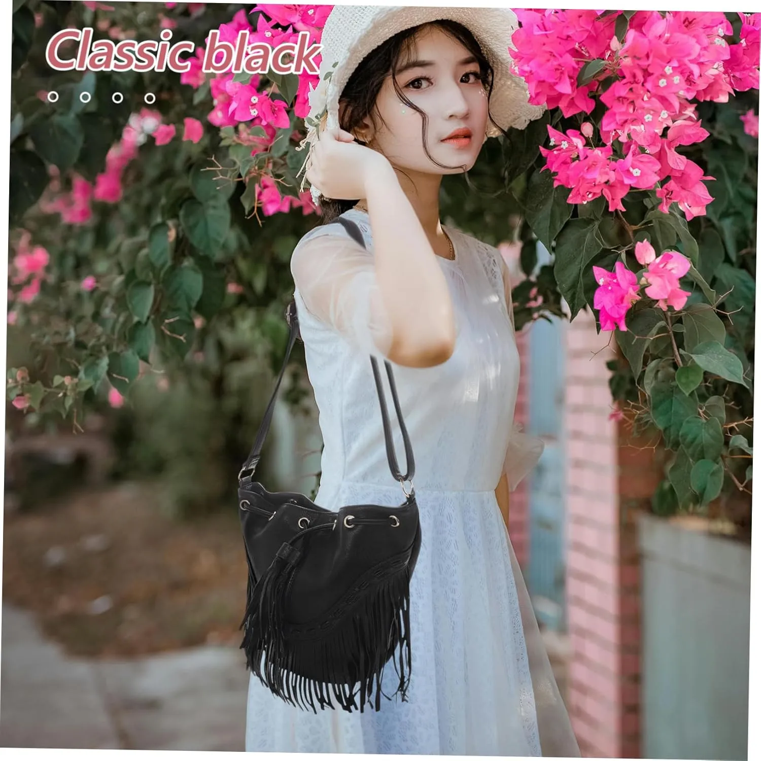 LIFKOME Draw Bucket Bag Crossbody Bag Outdoor Bag Shoulder Bag Women Bag Crossbody Purses for Women Women's