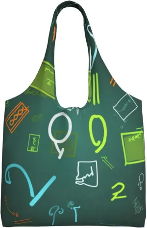 Math question Canvas Tote Bag Aesthetic Large Shoulder Bags Reusable Shopping Bags for Women Grocery Bag Purse