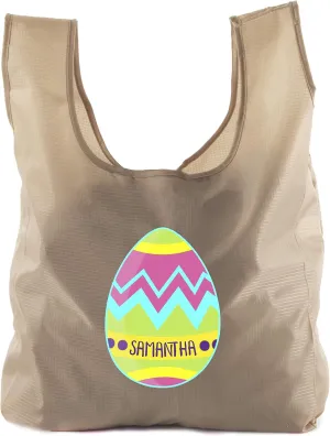 Mato & Hash Personalized Easter Grocery Bags, Reusable Giant Egg Bags, Custom Easter Bags!