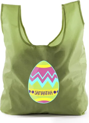 Mato & Hash Personalized Easter Grocery Bags, Reusable Giant Egg Bags, Custom Easter Bags!