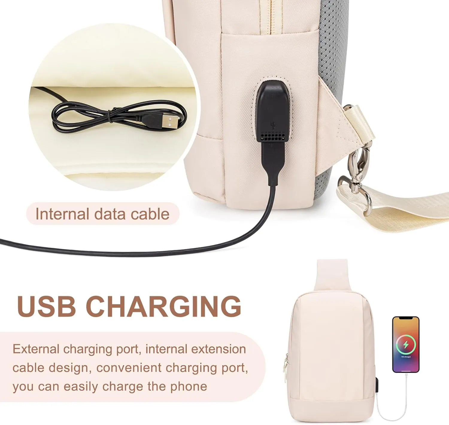 Messenger Bag Sling Bag Crossbody Shoulder Bag for Men Women Travel Work Satchel Bags