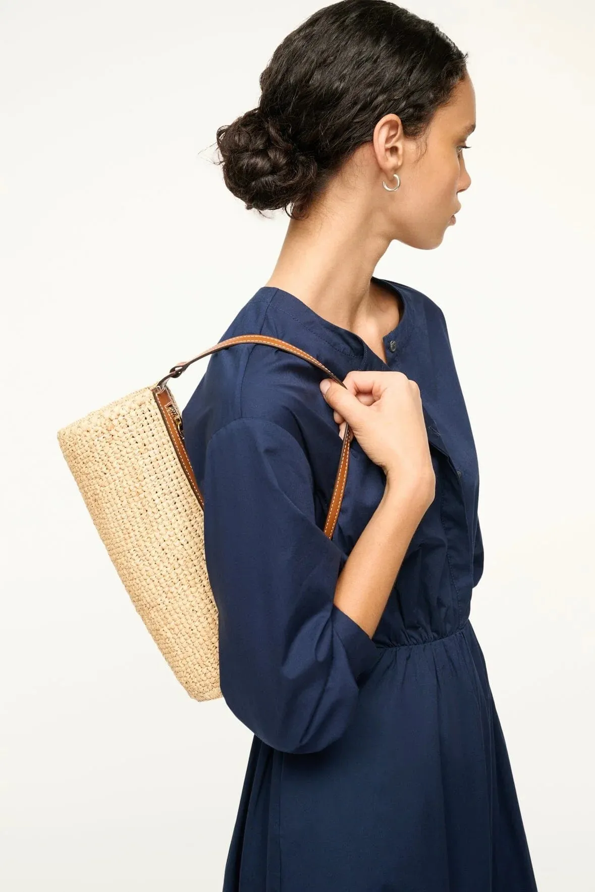 Mini Taru Raffia Bag in Natural/Tan