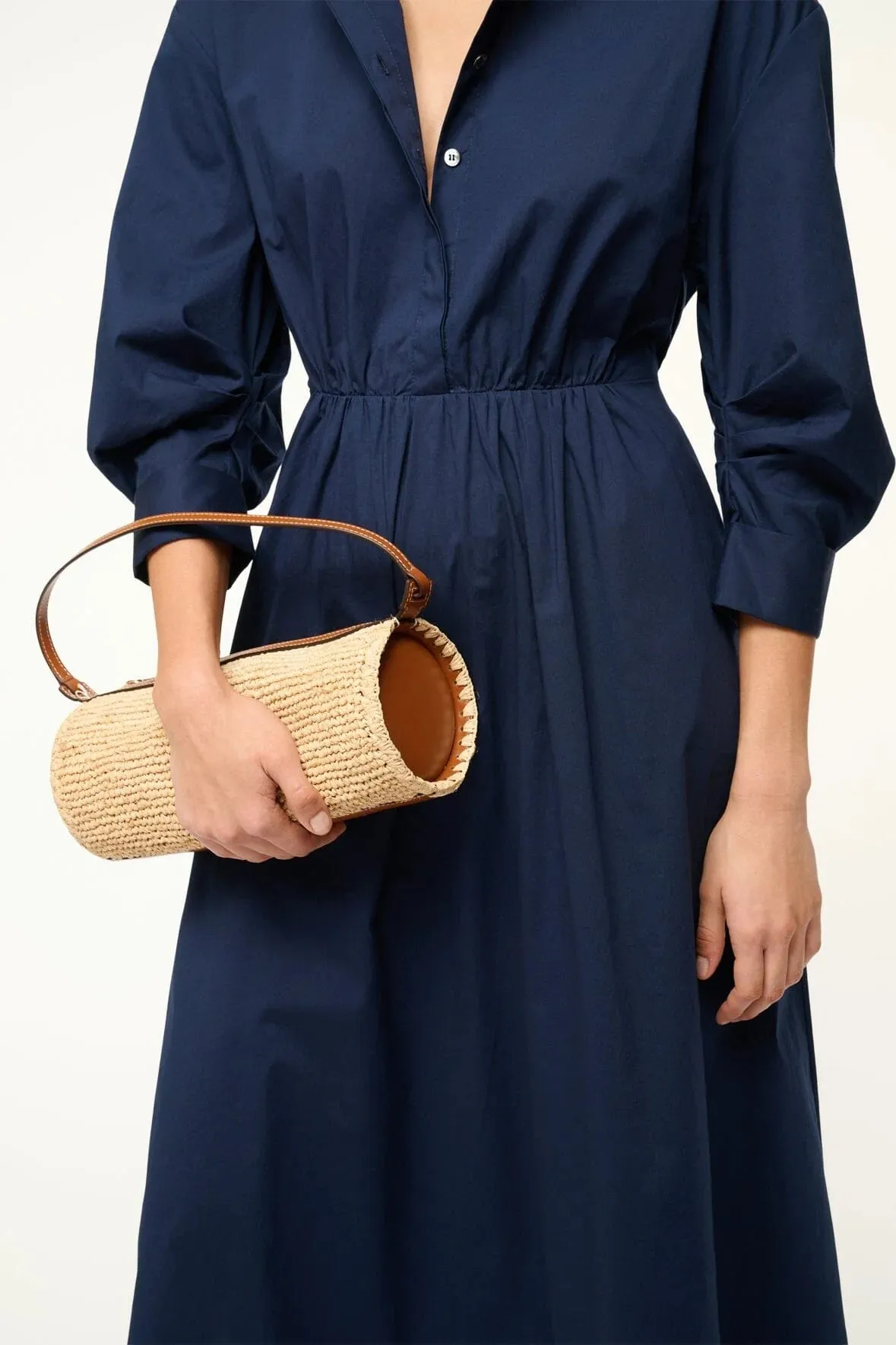 Mini Taru Raffia Bag in Natural/Tan