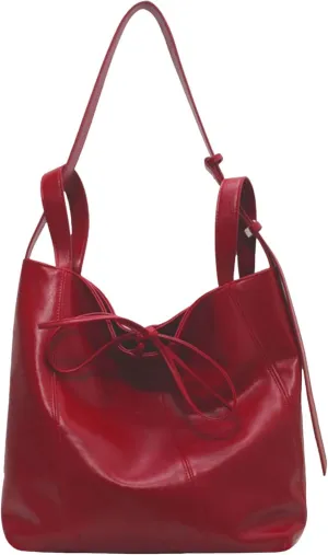 MOLERFO Shoulder Bag Leather Tote Bag Hobo Bags for Women Red Purses for Women Trendy 2024 Red Bag Y2k Bag Cute Tote Bag