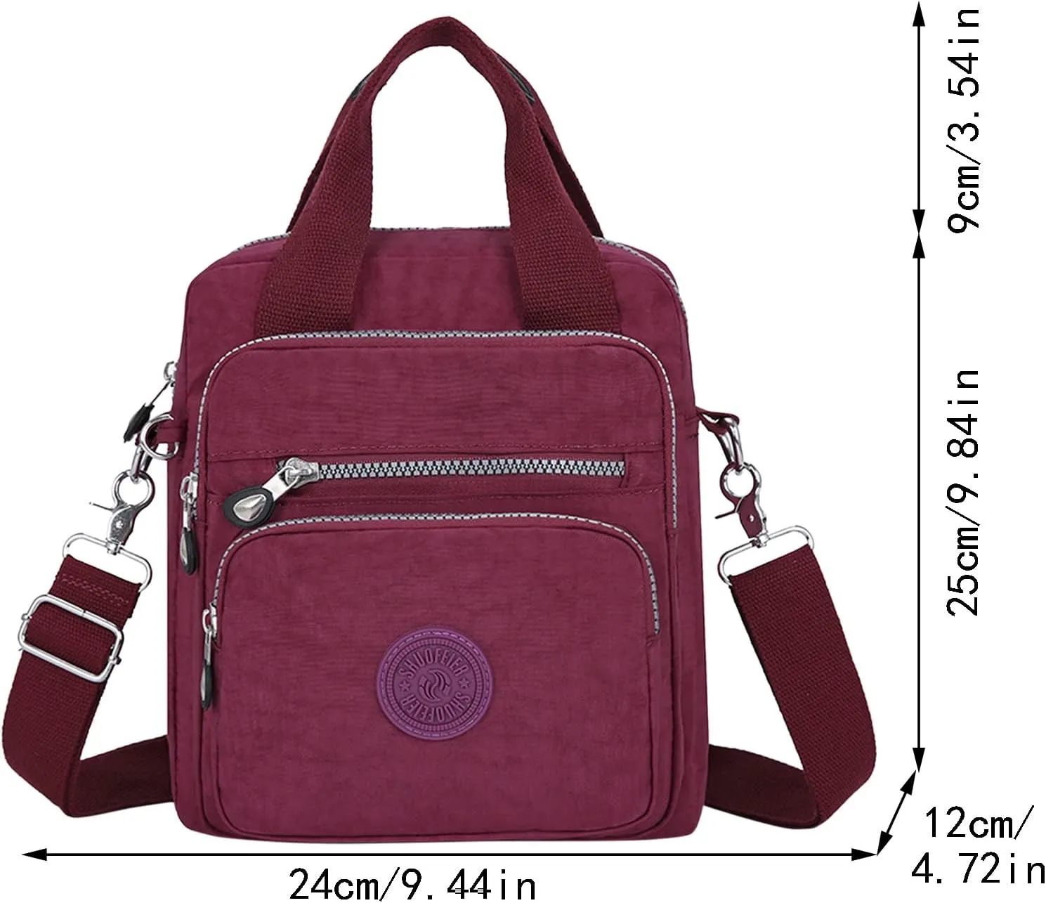 Multifunctional Casual Crossbody Bag Women Casual Crossbody Bag Adjustable Shoulder Strap Shoulder Bags (BU2, One Size)