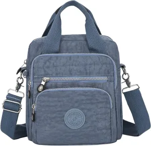 Multifunctional Casual Crossbody Bag Women Casual Crossbody Bag Adjustable Shoulder Strap Shoulder Bags (Grey, One Size)