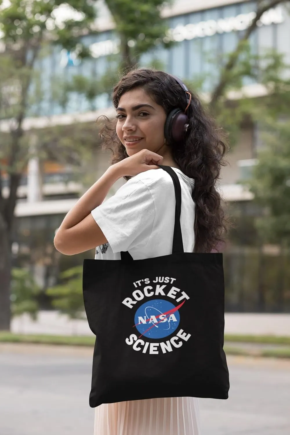 NASA Approved Its Just Rocket Science Funny Reusable Shopping Canvas Tote Bag