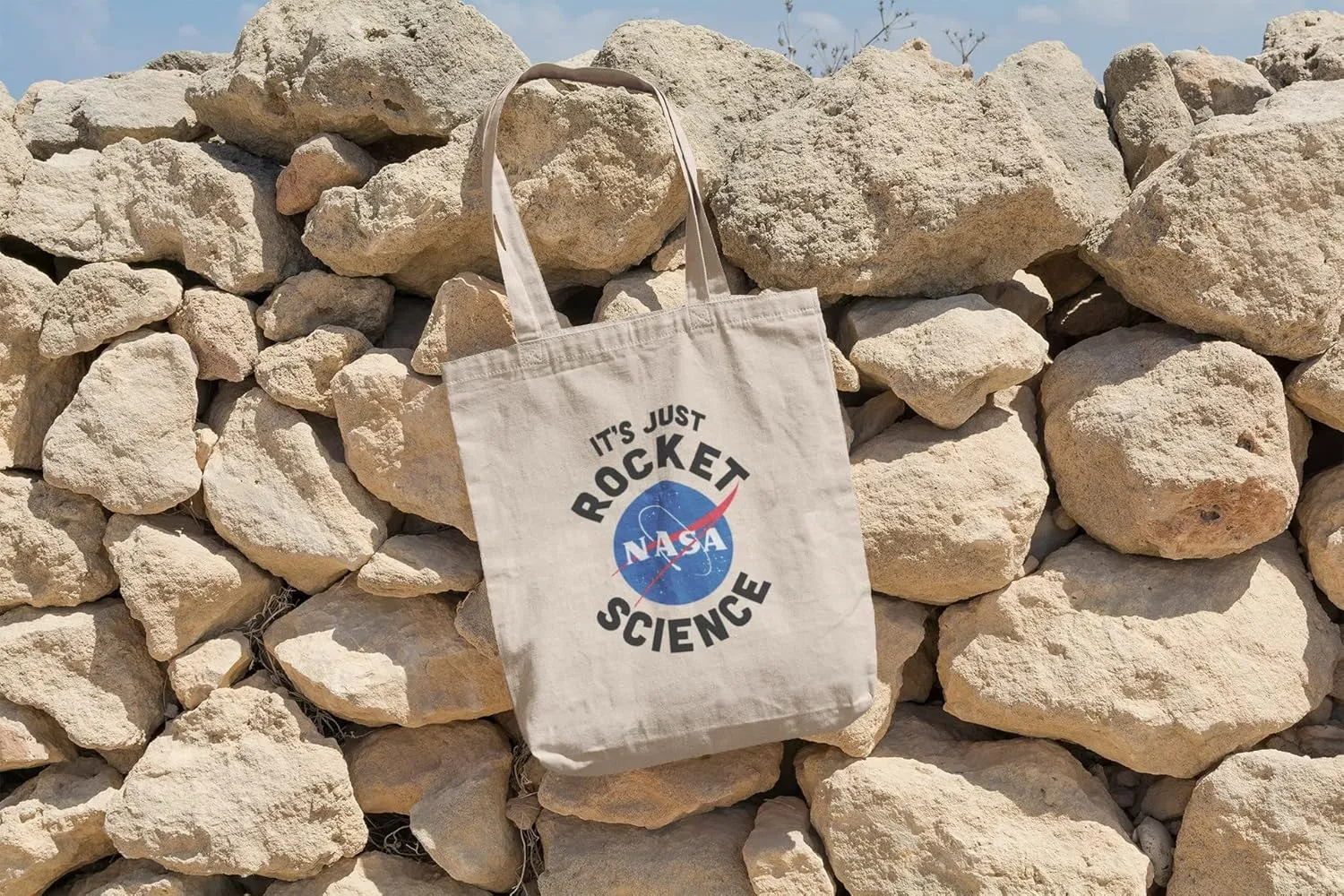 NASA Approved Its Just Rocket Science Funny Reusable Shopping Canvas Tote Bag