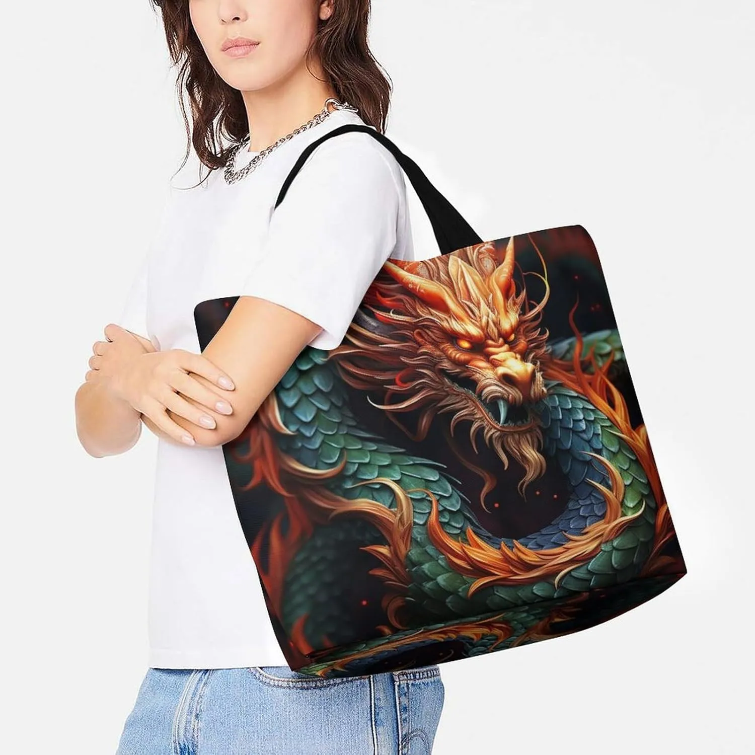 Pelican Bird Blue Sea Sky Beach Bag Reusable Tote Bag Foldable Grocery Bags Women Shopping Bags for Daily Essentials