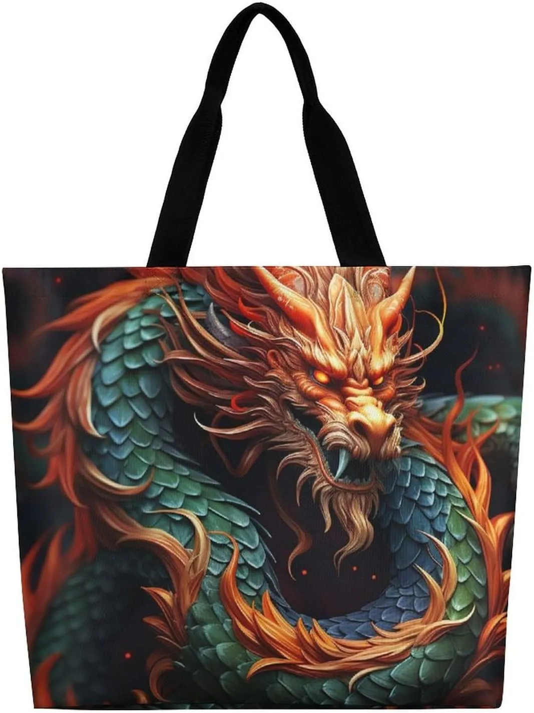 Pelican Bird Blue Sea Sky Beach Bag Reusable Tote Bag Foldable Grocery Bags Women Shopping Bags for Daily Essentials