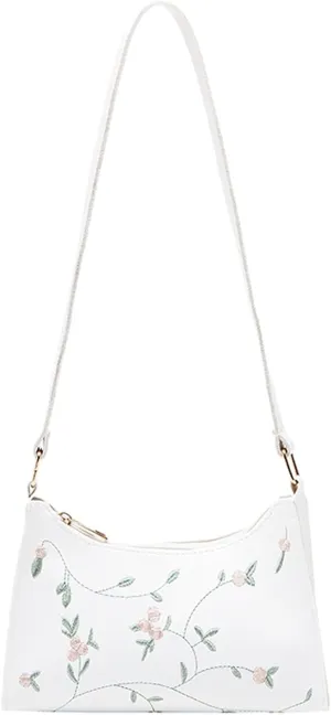 Purses and Handbags Fashion Women Artificial Leather Embroidery Underarm Bag Phone Bag Shoulder Messenger