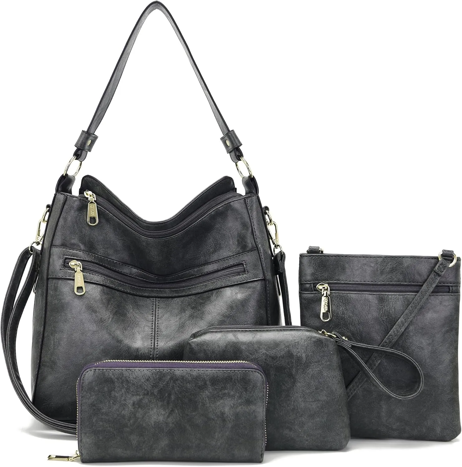 Purses For Women Handbags And Wallet Set Large Hobo Crossbody Bag Ladies Purse Totes 4 PCS