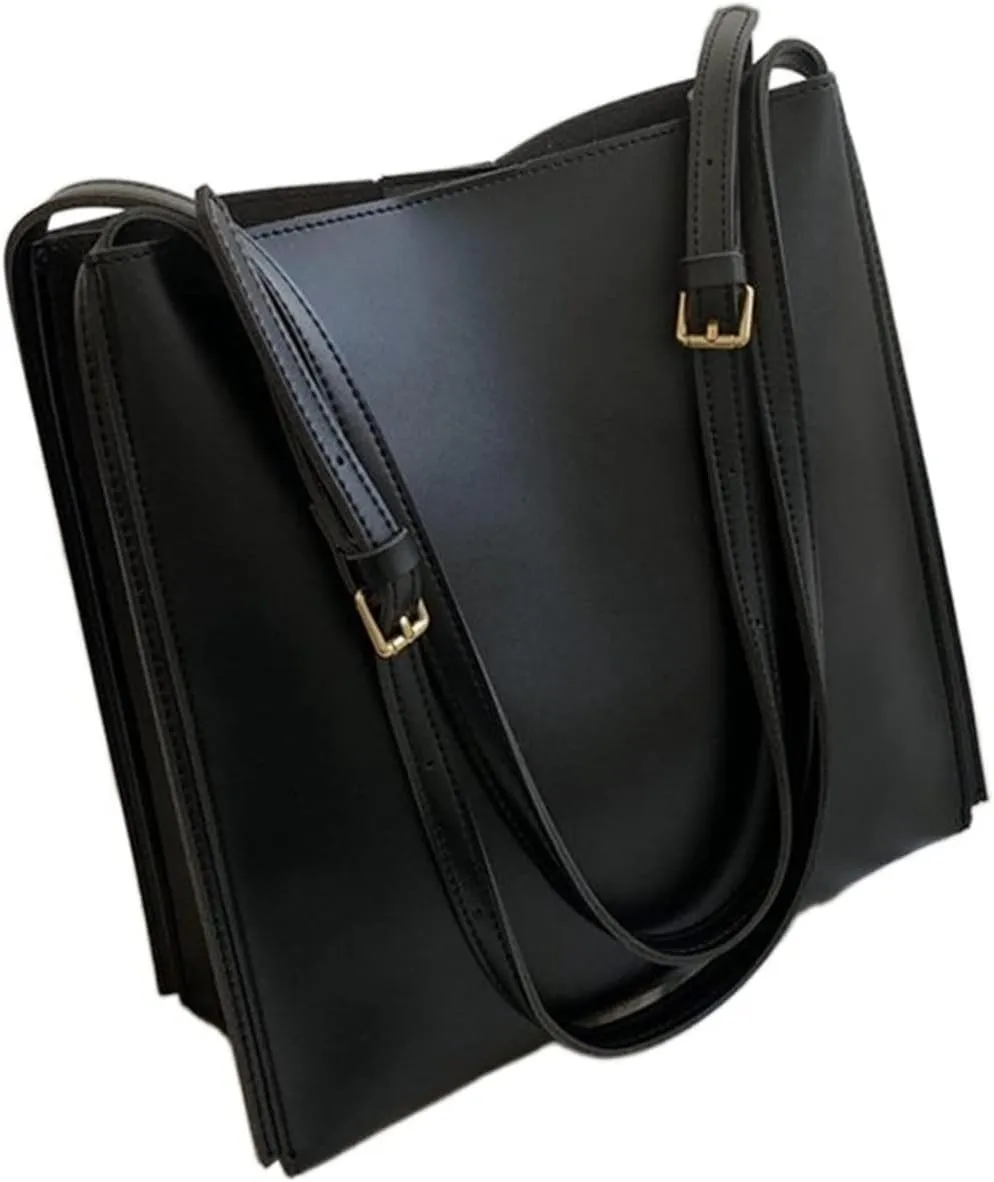 Quality Women Tote Bag Shoulder Leather Handbag Luxury Totes Large Capacity Solid Color Shopper Bag For Women