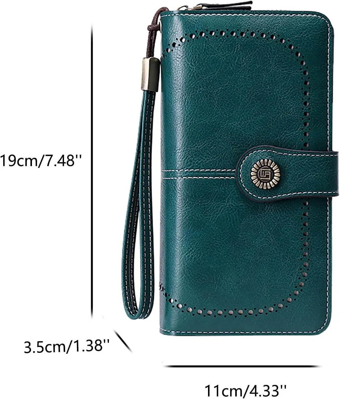 Rfid Wallet Women,Leather Wristlet Wallets for Women,Zip Around Rfid Blocking Bifold Large Capacity Clutch Purses Credit Card Holder,Travel Wallet for Women Ladies Girls Mom