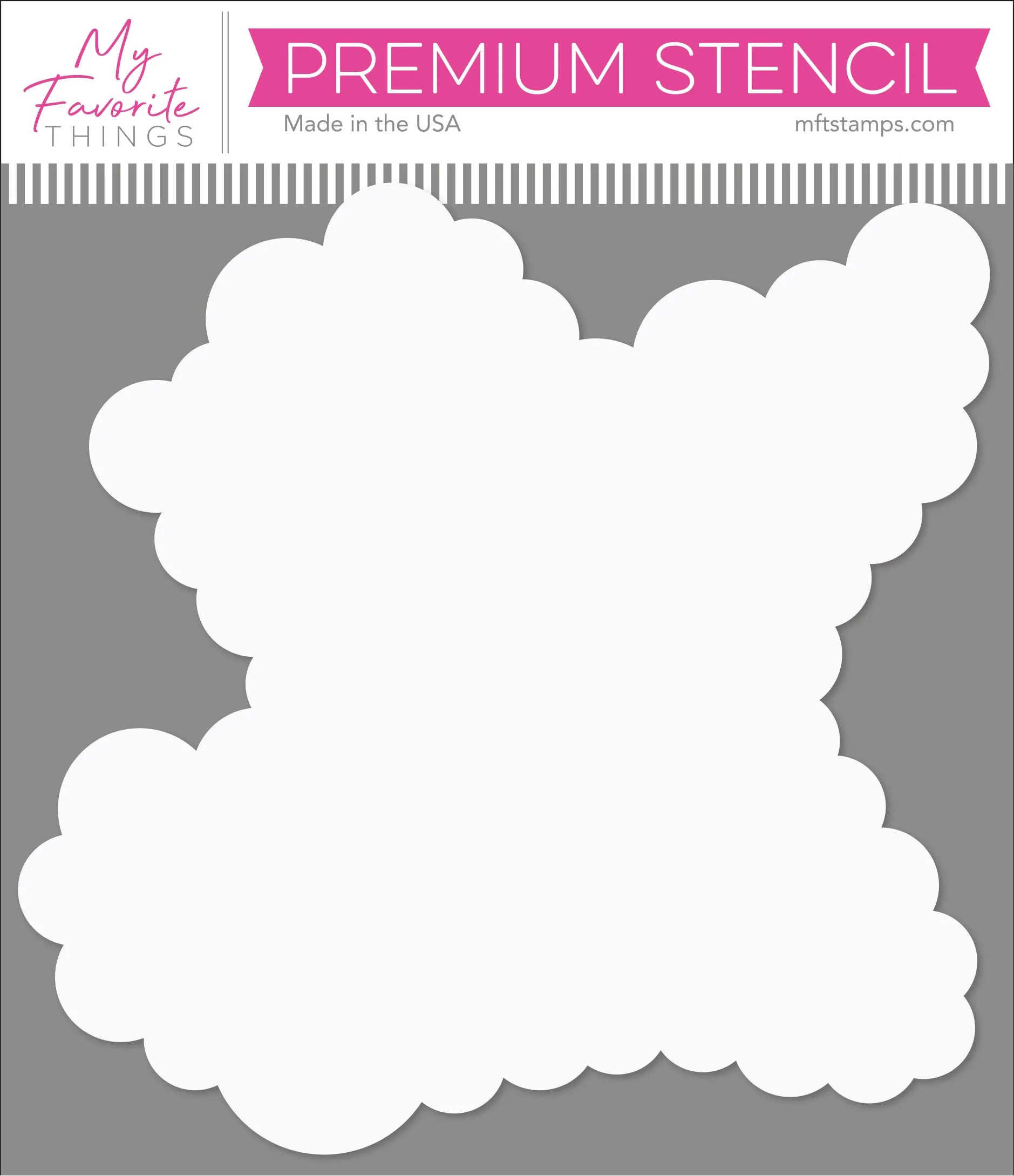 Rolling Clouds Stencil