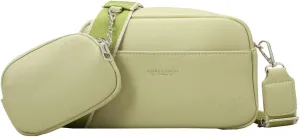 Rungion Casual Crossbody Bags for Women Vegan Leather Phone Purses Small Shoulder Handbags Satchels with Wide Strap