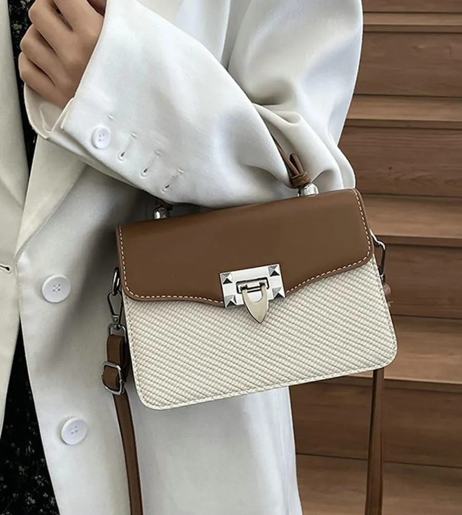 Rungion Casual Trendy Handbag Purses for Women Vegan Leather Small Y2k Crossbody Bag Ladies Party Shoulder Satchels 2025