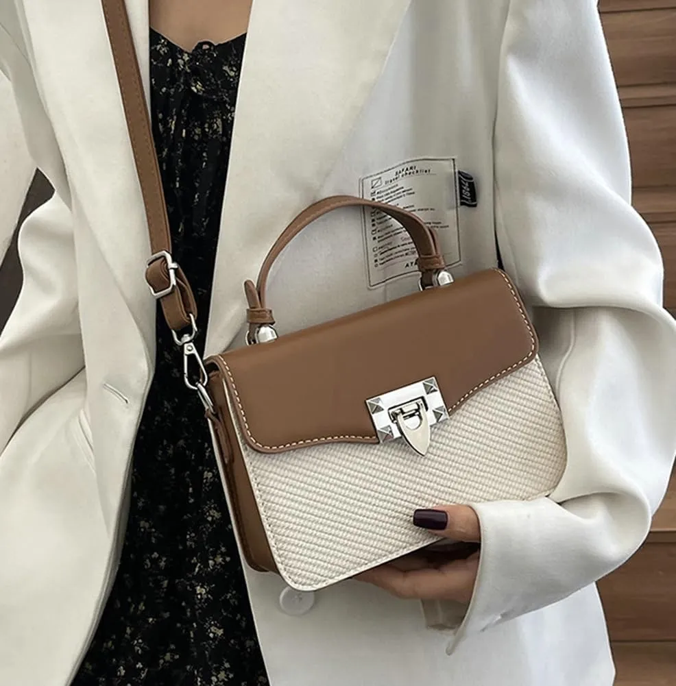 Rungion Casual Trendy Handbag Purses for Women Vegan Leather Small Y2k Crossbody Bag Ladies Party Shoulder Satchels 2025