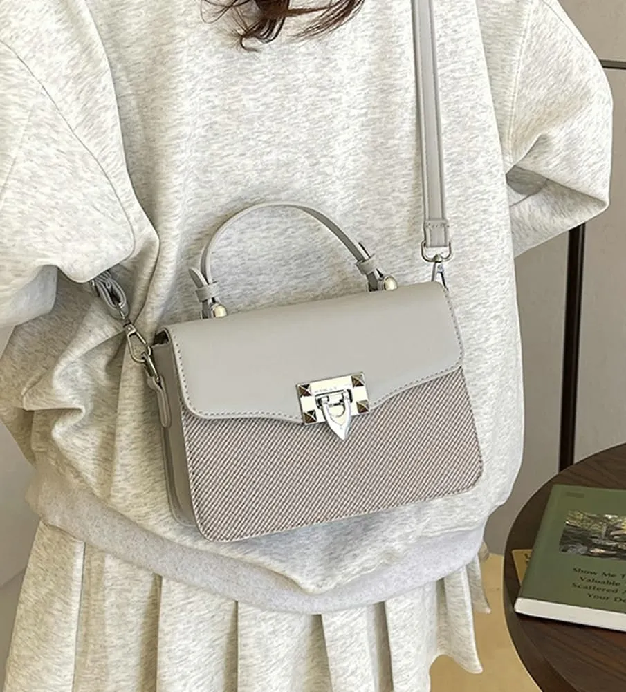 Rungion Casual Trendy Handbag Purses for Women Vegan Leather Small Y2k Crossbody Bag Ladies Party Shoulder Satchels 2025
