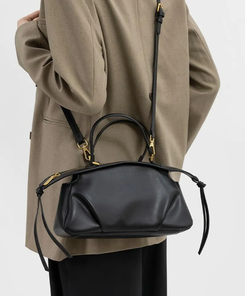 Rungion Trendy Vegan Leather Handbag Purses for Women Small Y2k Crossbody Bag Ladies Working Shoulder Satchels 2025