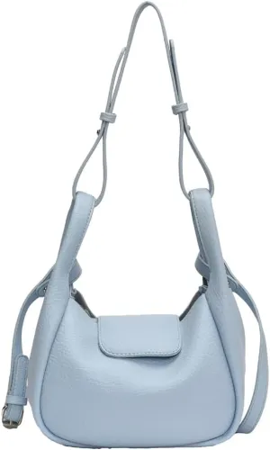 Rungion Womens Trendy Bucket Handbag Purse Small Vegan Leather Shoulder Crossbody Bag Cute Y2k Satchels 2Pcs
