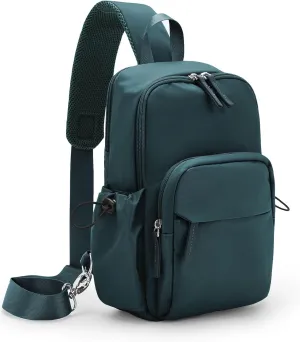 Sling Crossbody Bag for Men Women, Tactical Backpack Shoulder Daypack Mini Anti-Theft Motorcycle Chest Bags, Small One Strap Backpack for Casual Travel Hiking Outdoor Sports Blue