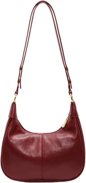 Soft Vegan Leather Crossbody Bag for Women Small Shoulder Tote Purse Dumpling Handbags Casual Satchels Daily Use