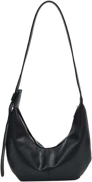 Soft Vegan Leather Shoulder Crossbody Bag for Women Small Dumpling Tote Purses Ladies Vintage Handbags Satchels