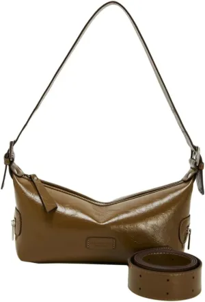 Soft Vegan Leather Shoulder Crossbody Bag for Women Small Trendy Handbags Y2k Dumpling Tote Purse Satchels