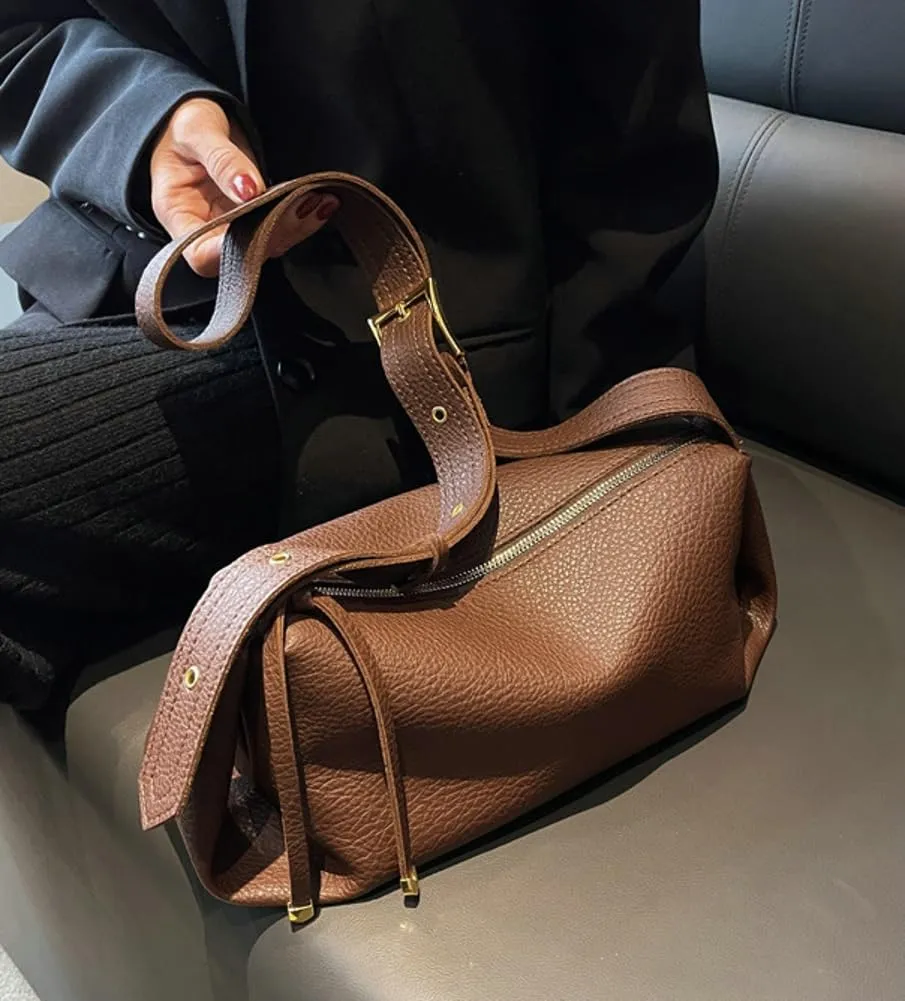 Soft Vegan Leather Shoulder Crossbody Bags for Women Small Tote Purse Casual Handbags Satchels for Daily Use