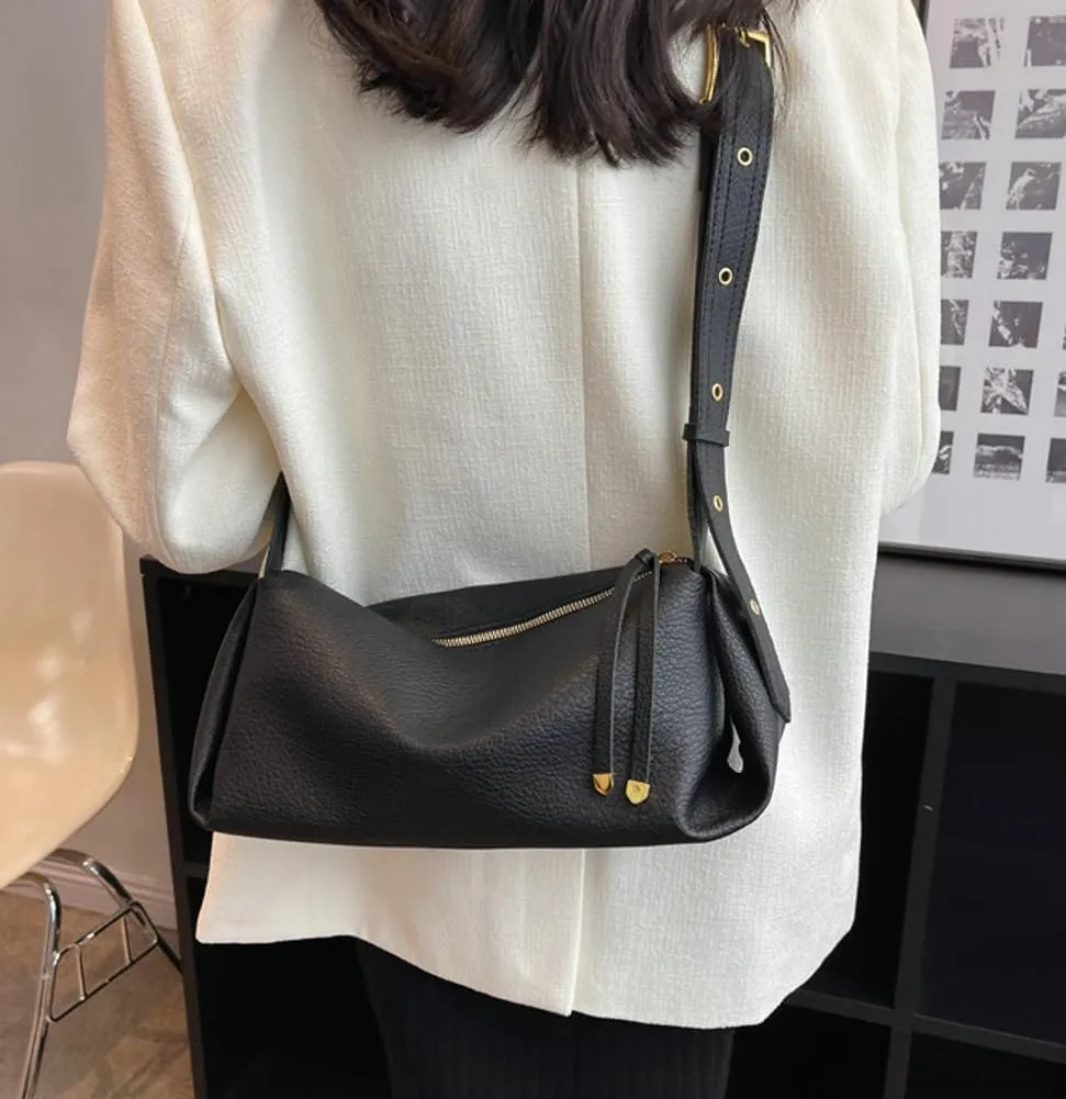 Soft Vegan Leather Shoulder Crossbody Bags for Women Small Tote Purse Casual Handbags Satchels for Daily Use