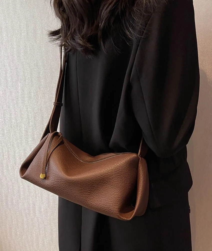 Soft Vegan Leather Shoulder Crossbody Bags for Women Small Tote Purse Casual Handbags Satchels for Daily Use