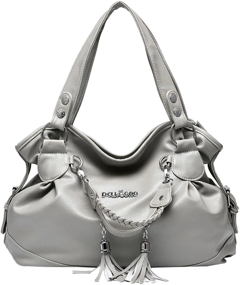 Soft Vegan Leather Shoulder Purses for Women Large Capacity Tote Handbags Trendy Top Handle Satchels 2025