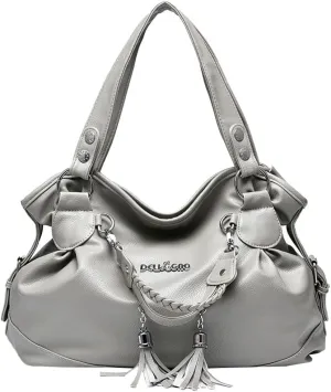 Soft Vegan Leather Shoulder Purses for Women Large Capacity Tote Handbags Trendy Top Handle Satchels 2025