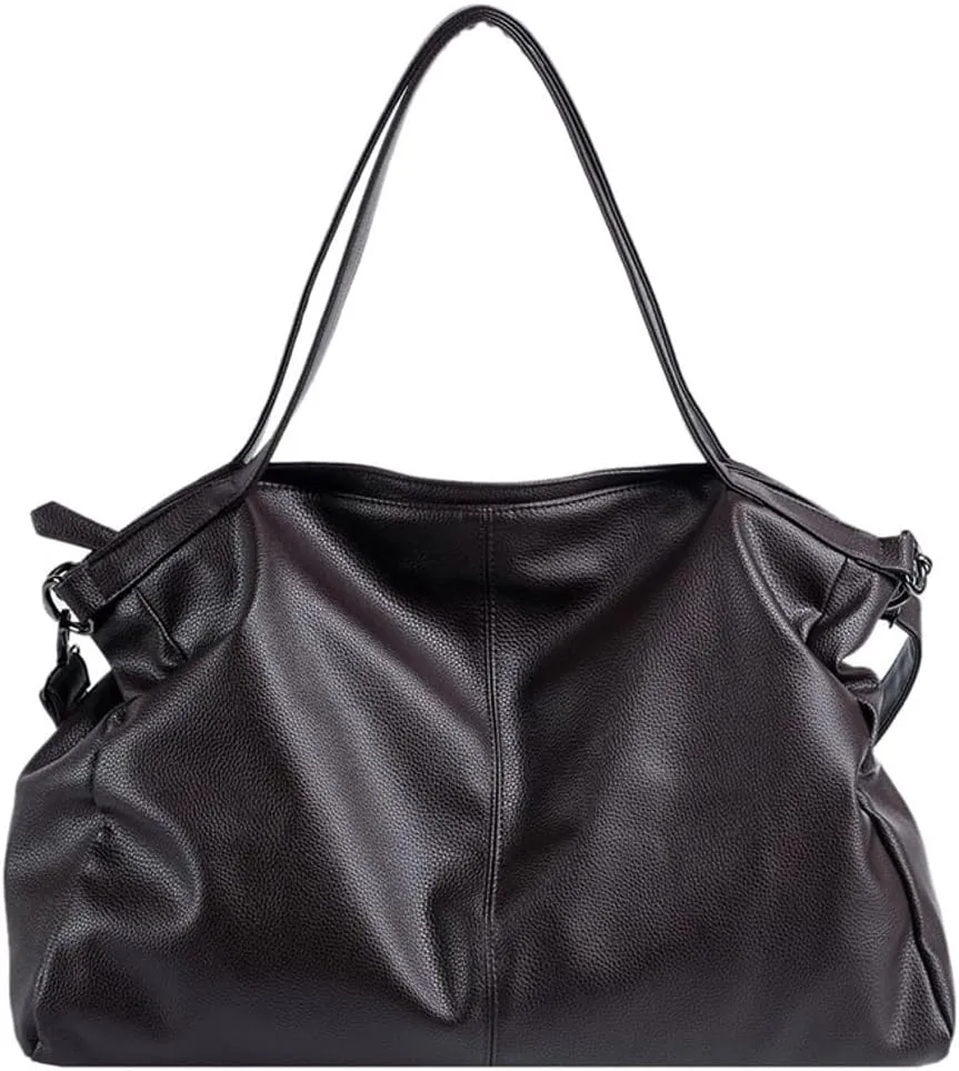 Soft Vegan Leather Tote Bags for Women Large Shoulder Crossbody Purse Casual Travel Working Handbags Satchels