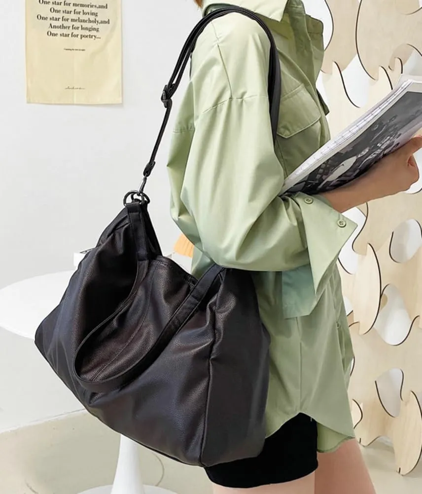 Soft Vegan Leather Tote Bags for Women Large Shoulder Crossbody Purse Casual Travel Working Handbags Satchels