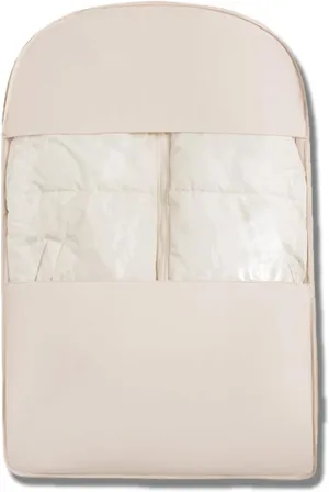 Space Saving Hanging Garment Bag with Self Compression Zipper, Coat Storage Bag Hanging for Moving or Storaging Clothes, Hanging Garment Bag(Beige,Medium)