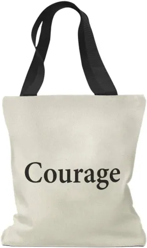 Speedy Pros Canvas Tote Bag for Women Courage Inspiration & Motivation Faith Beach Bags for Women