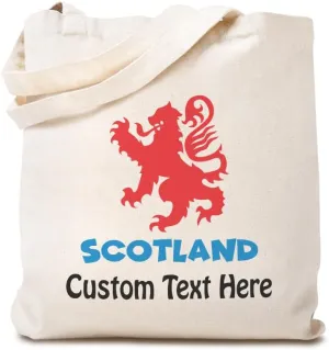 Speedy Pros Canvas Tote Bag for Women Scotland Scottish Rampant Lion Beach Bags for Women