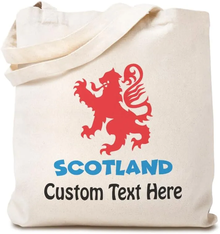 Speedy Pros Canvas Tote Bag for Women Scotland Scottish Rampant Lion Beach Bags for Women
