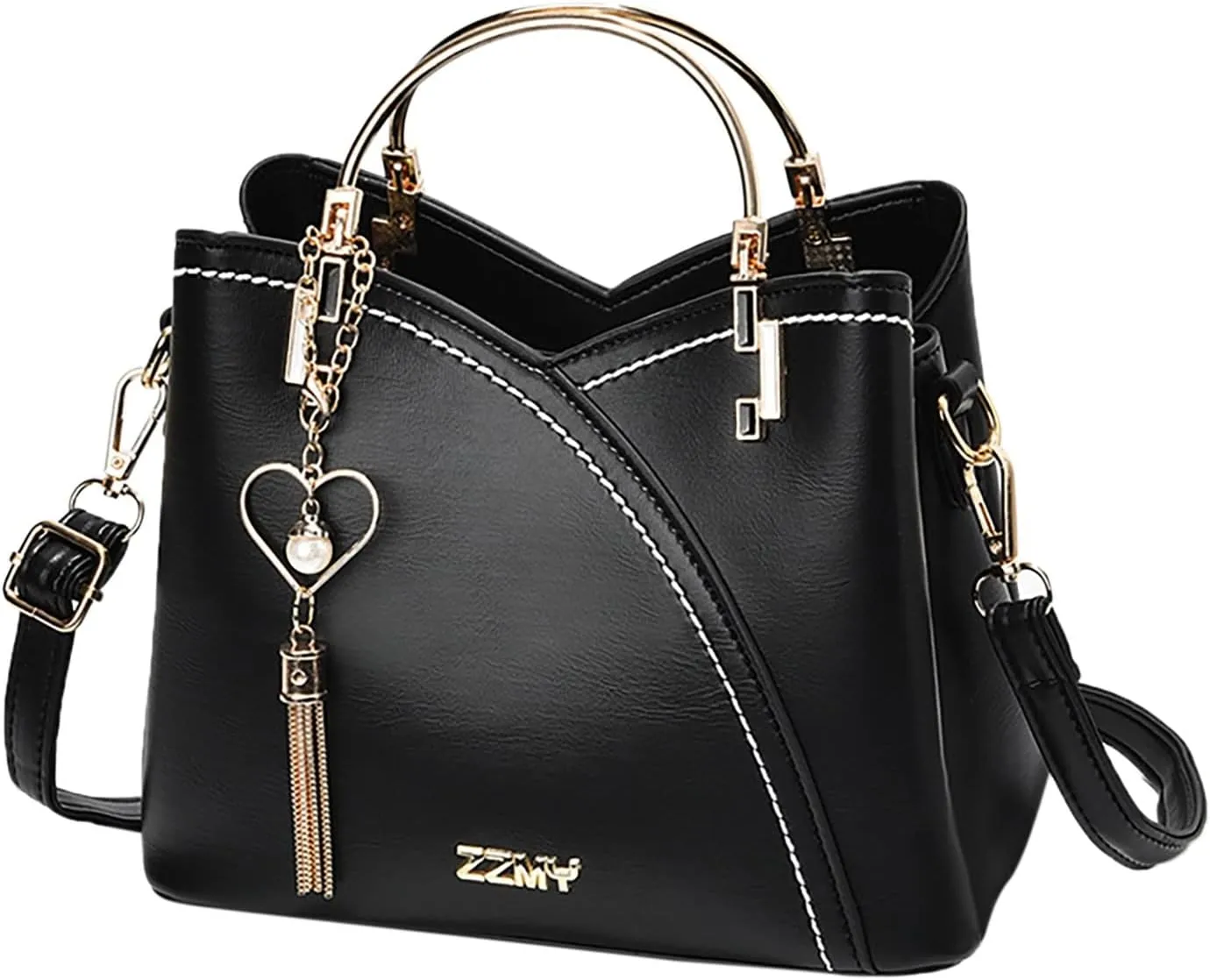 Spring And Summer Trendy Bags Ladies Handbags Shoulder Messenger Bags Large Capacity Handbag Fashion (Black, One Size)